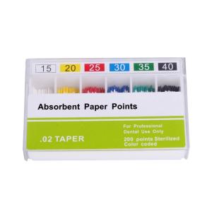 02 taper absorbent paper points