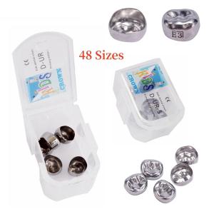 5pcs Stainless Steel molar Crowns Kit Adult Kids